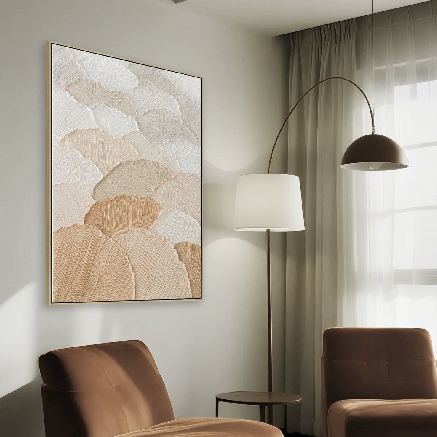 CAR12213-CLO 80 x 120cm Framed Canvas - Natural