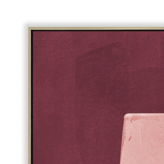 CAR12227-CLO 100 x 140cm Framed Canvas - Natural