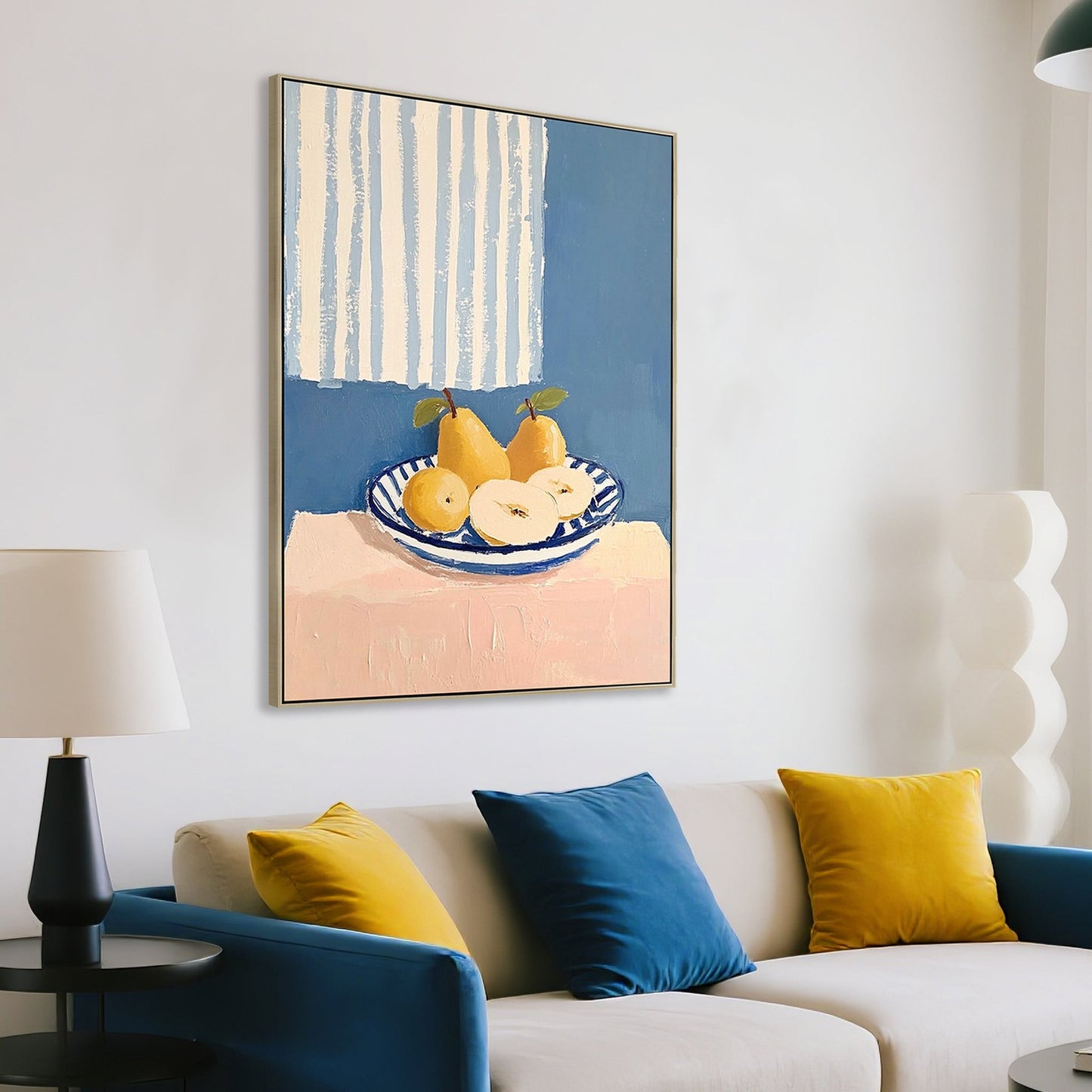 CAR12232-CLO 80 x 120cm Framed Canvas - Natural