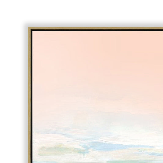 CAR12305-CLO 100 x 100cm Framed Canvas - Light Natural