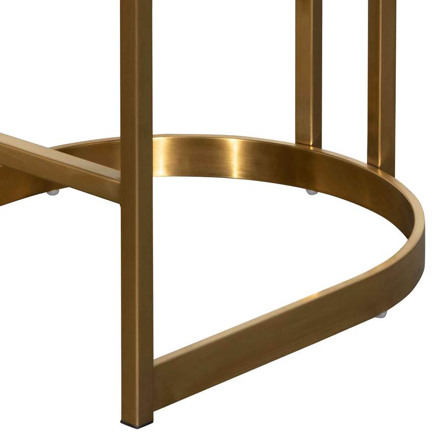 Black Velvet Bar Stool - Golden Base
