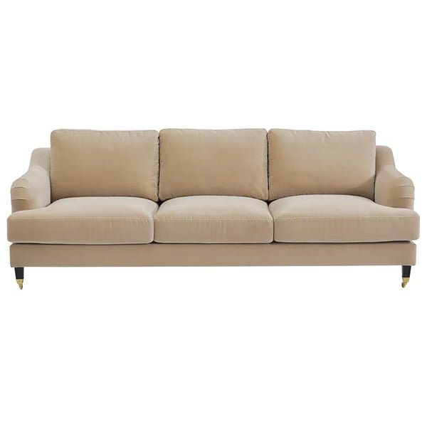 Aerin 3 Seater Sofa - Taupe Velvet