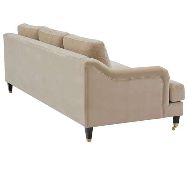 Aerin 3 Seater Sofa - Taupe Velvet