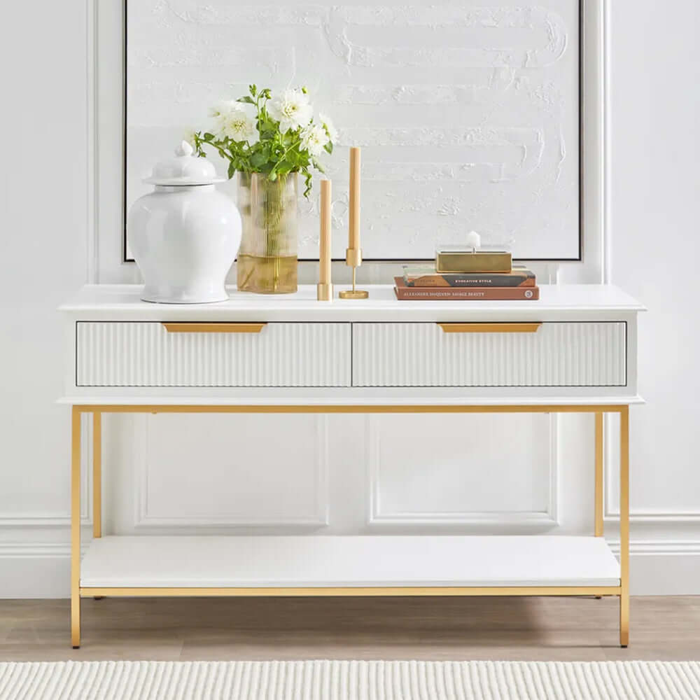 Aimee Console Table - Small White