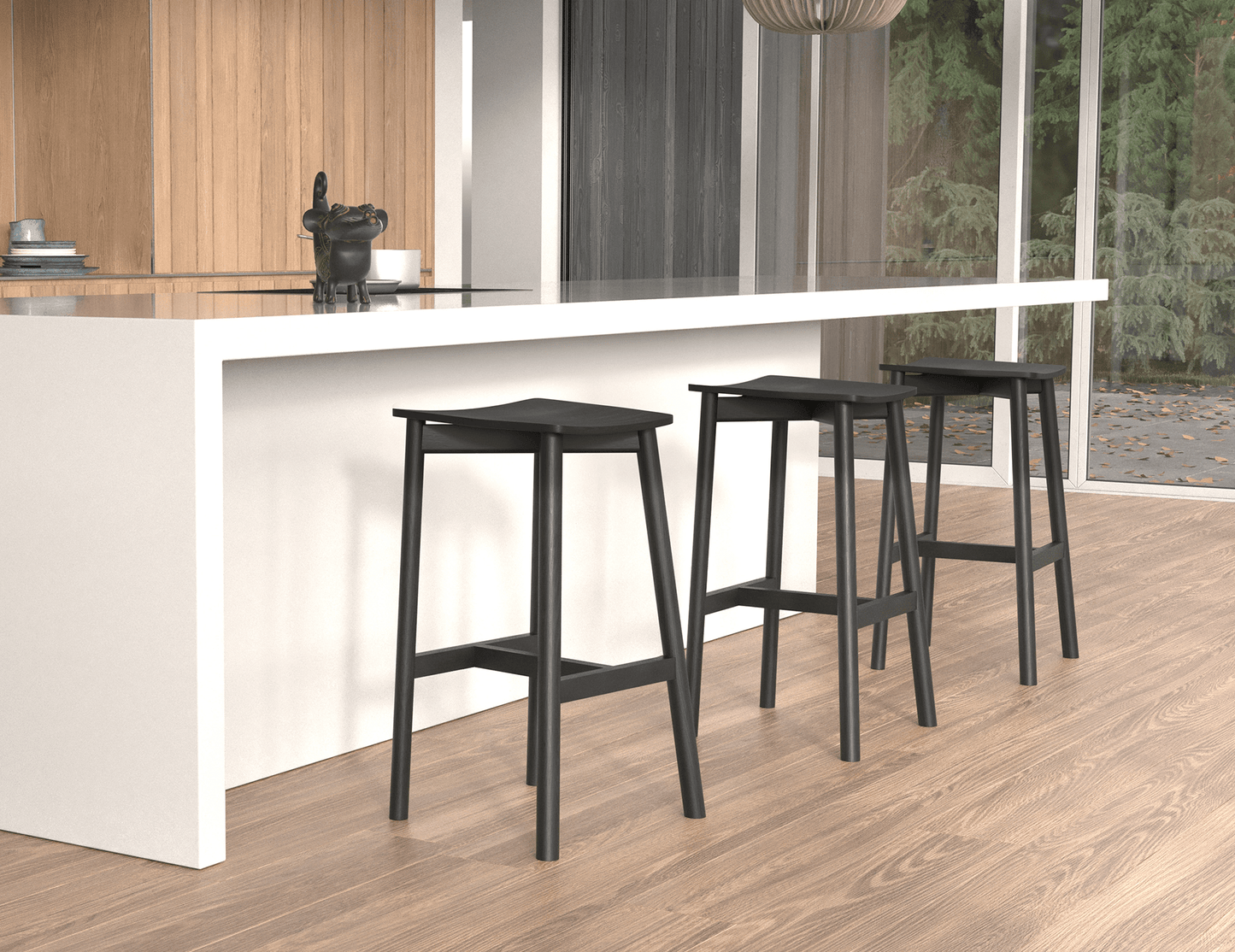 Andi Stool - Black - Backless