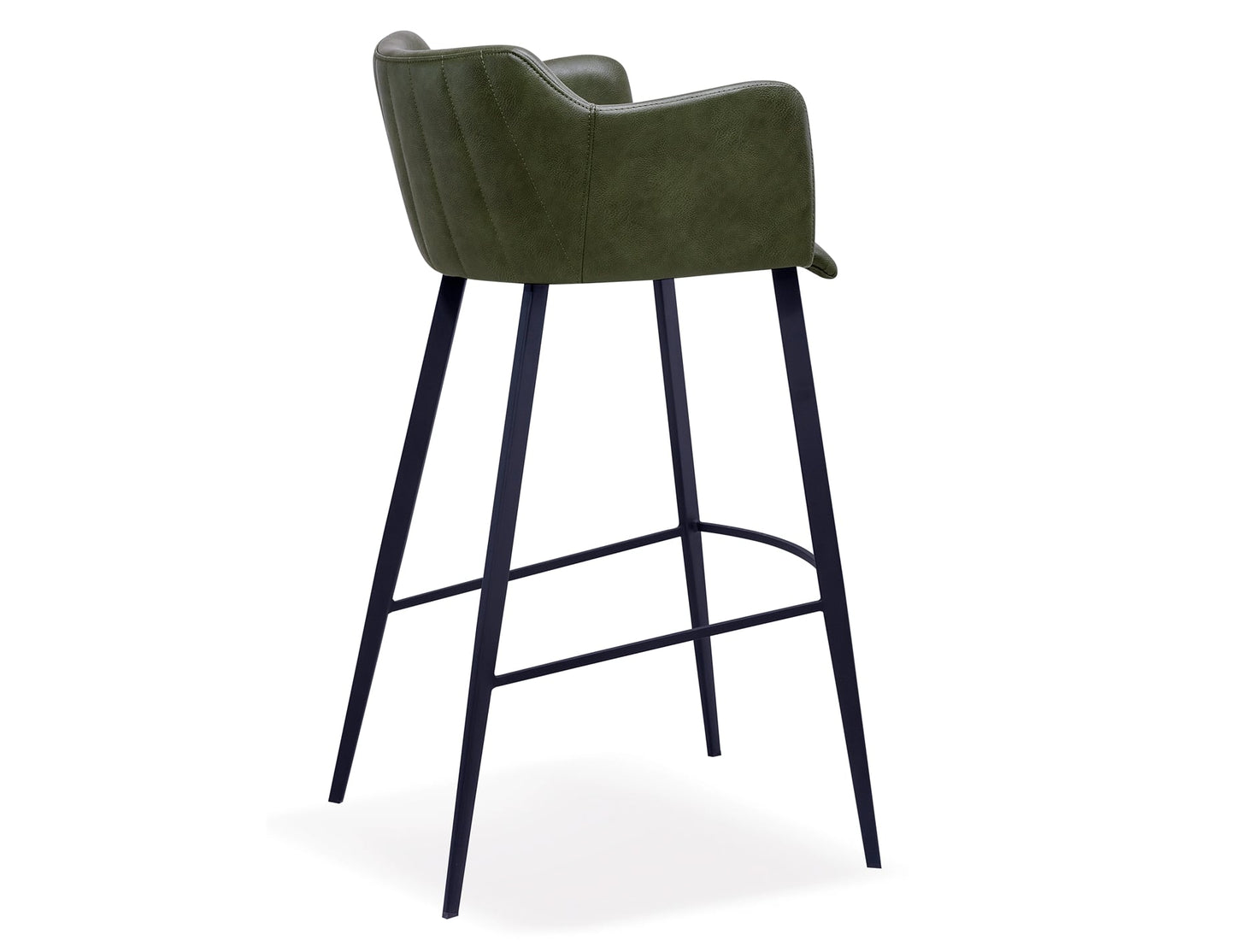 Andorra Bar Stool - Vintage Green Vegan Leather