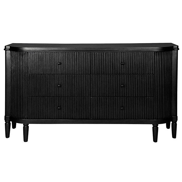 Arielle 6 Drawer Chest - Black