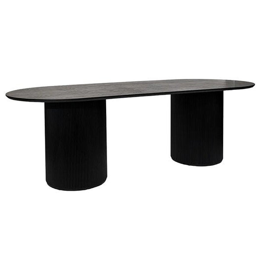 Arlo Oval Dining Table - 2.4m Black