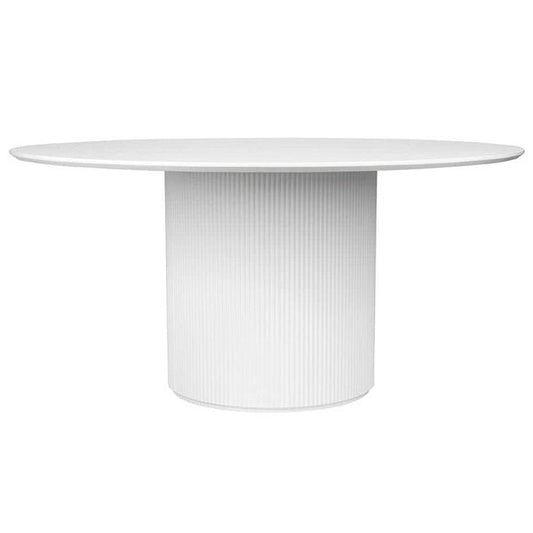 Arlo Round Dining Table - 1.5m White