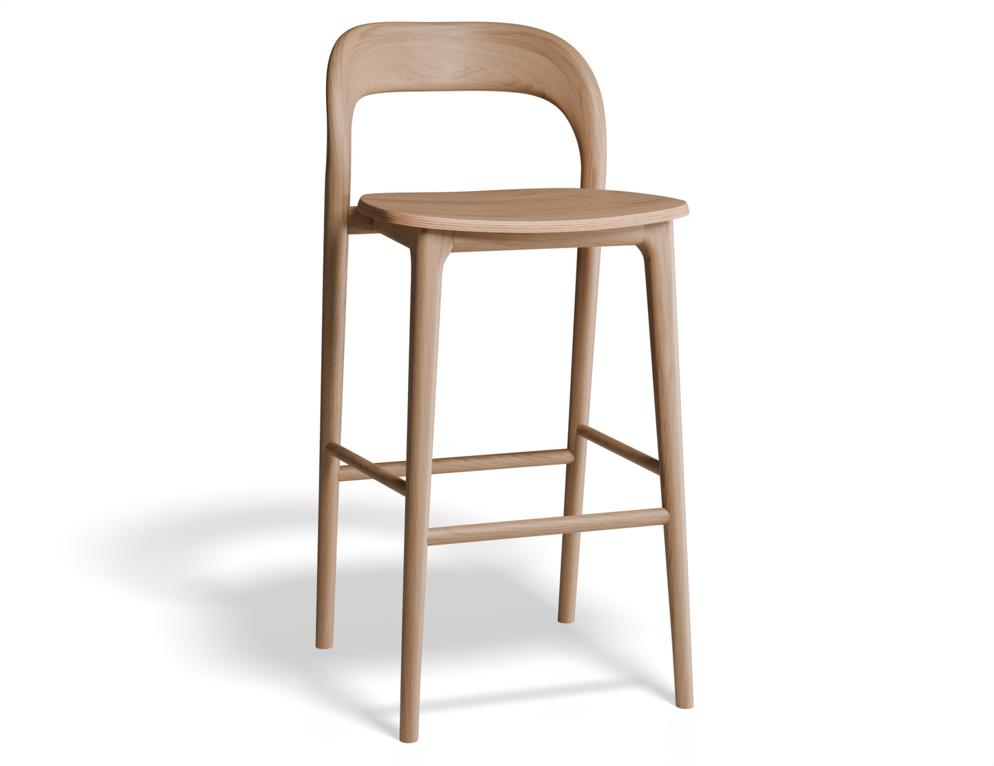 Mia Stool - Natural - 66cm Seat Height (Kitchen Bench Height)