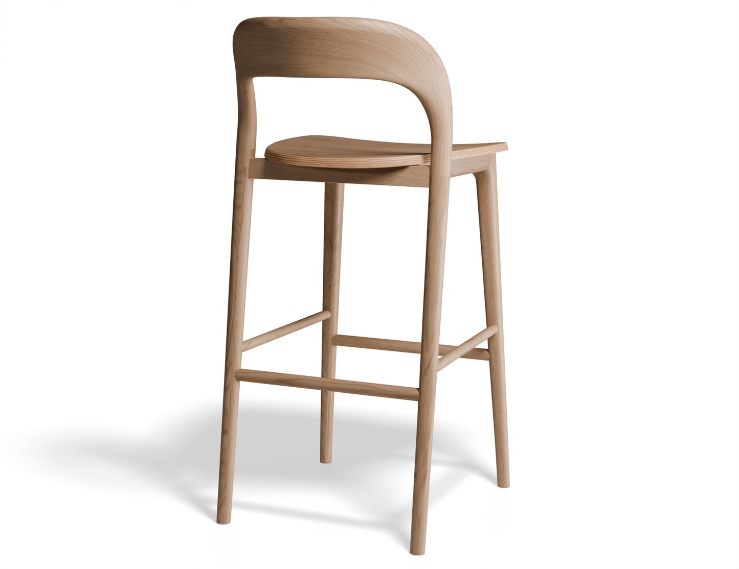 Mia Stool - Natural - 66cm Seat Height (Kitchen Bench Height)
