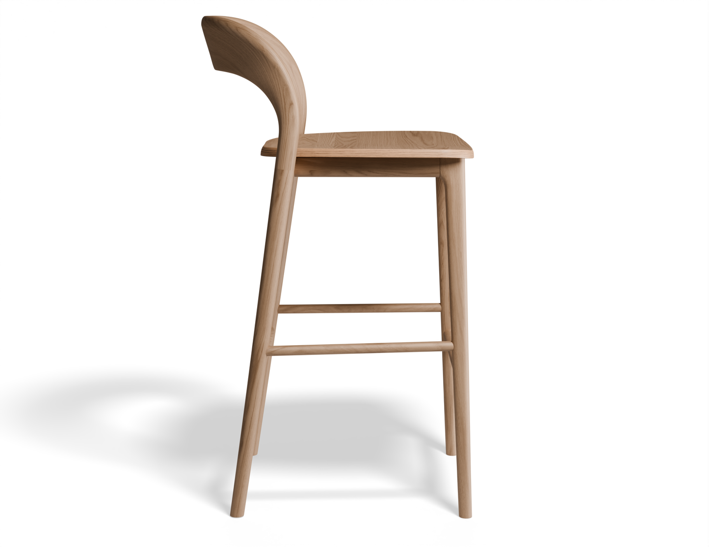 Mia Stool - Natural - 66cm Seat Height (Kitchen Bench Height)