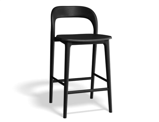 Mia Stool - Black  - 66cm Seat Height (Kitchen Bench height)