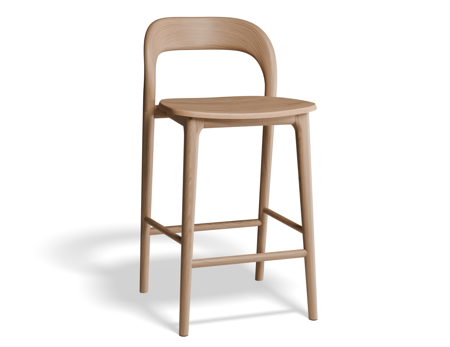 Mia Stool - Natural - 66cm Seat Height (Kitchen Bench Height)