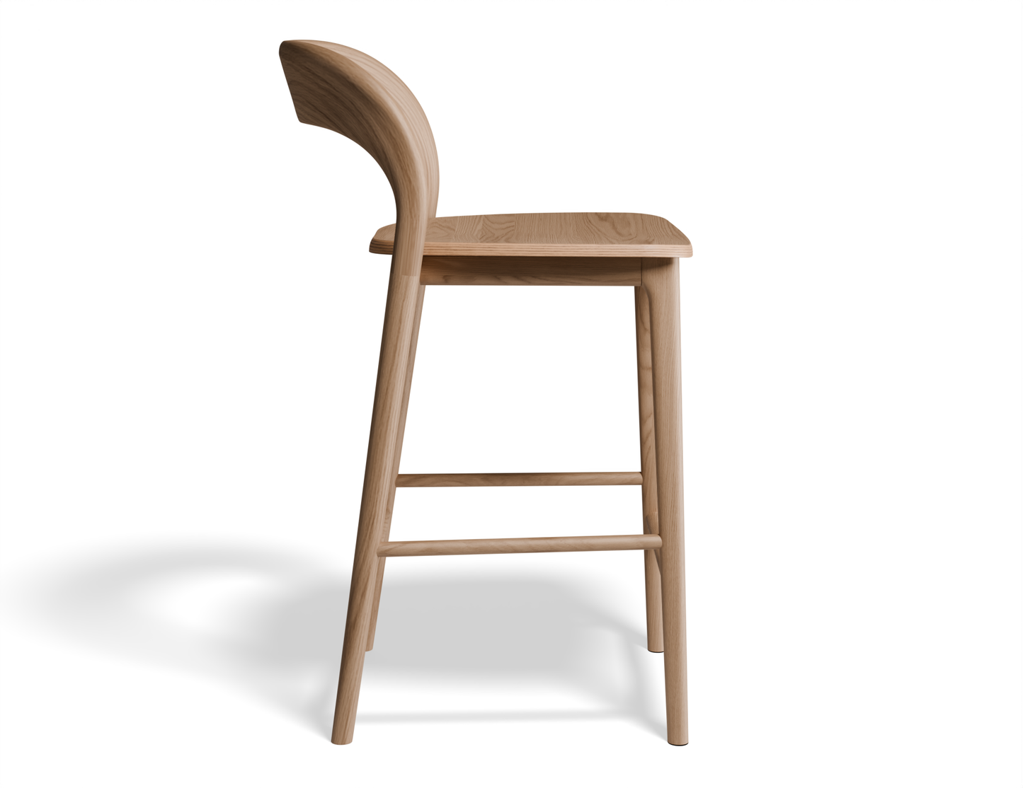 Mia Stool - Natural - 66cm Seat Height (Kitchen Bench Height)