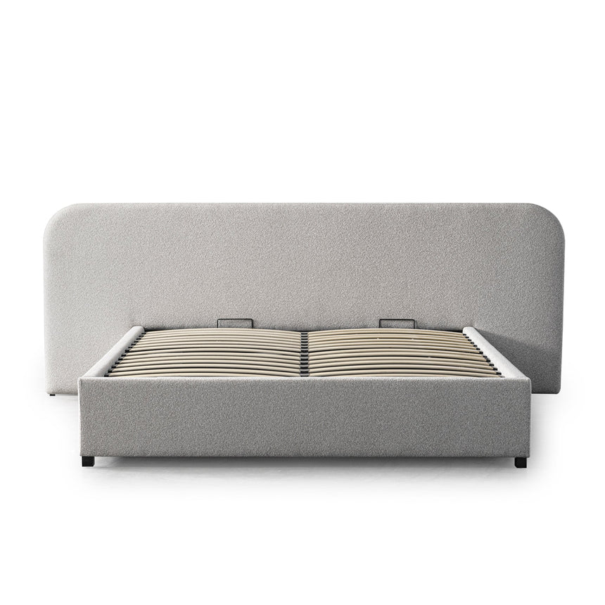 Queen Sized Bed Frame - Clay Grey with storage