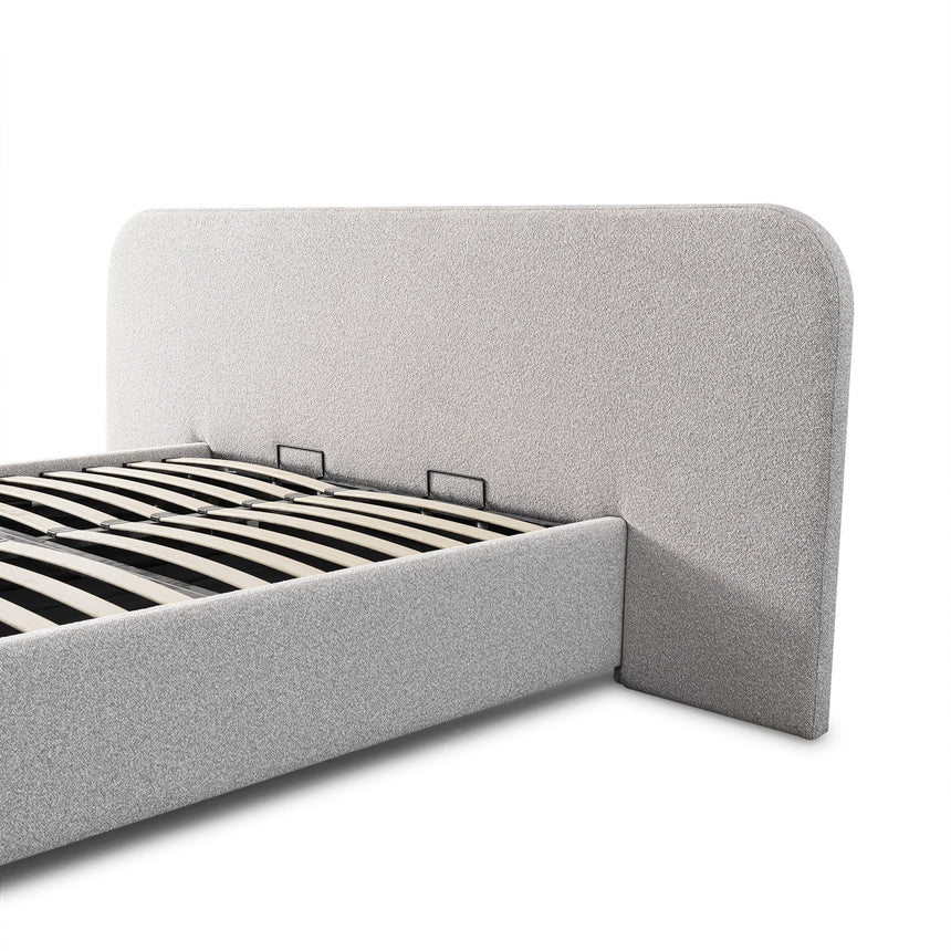 Queen Sized Bed Frame - Clay Grey with storage