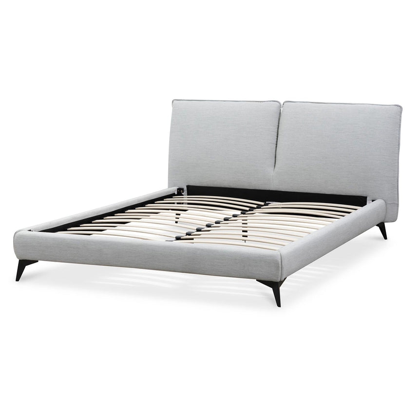 Fabric Queen Bed - Pearl Grey