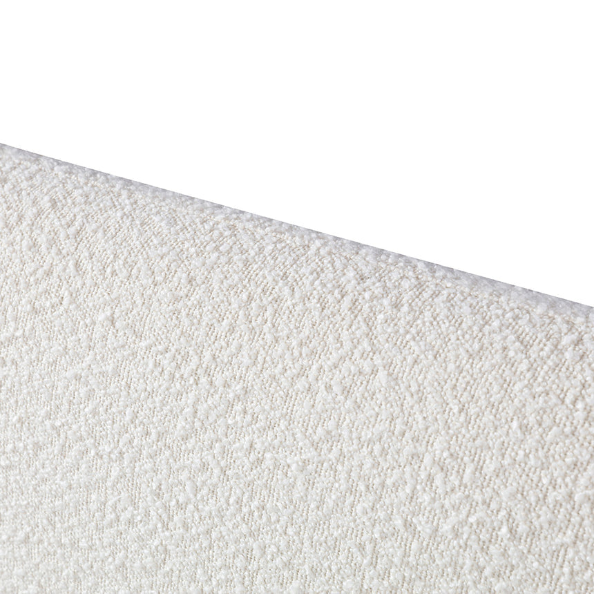 Queen Bed Frame - Cream White