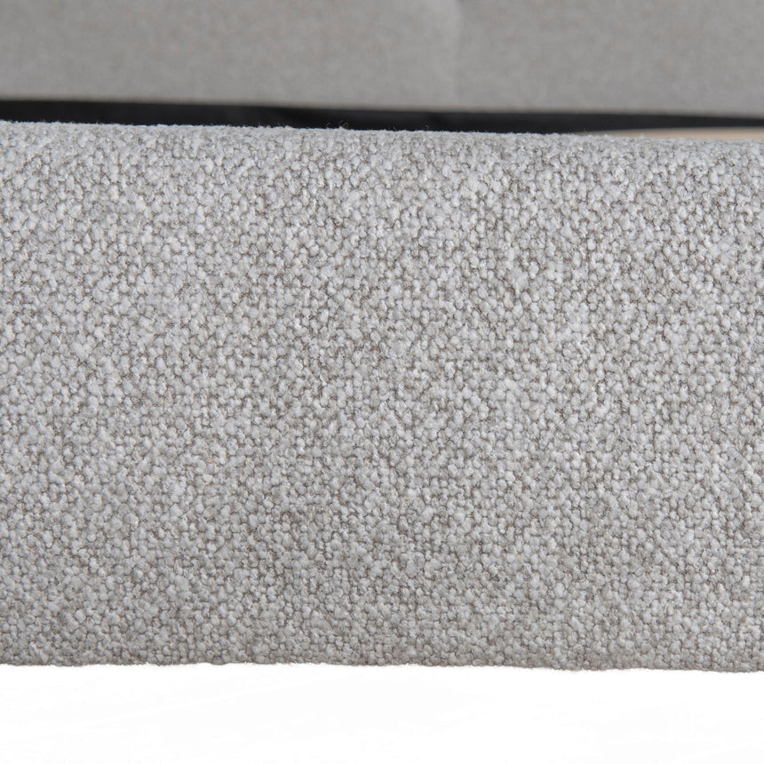 Fabric King Bed Frame - Clay Grey