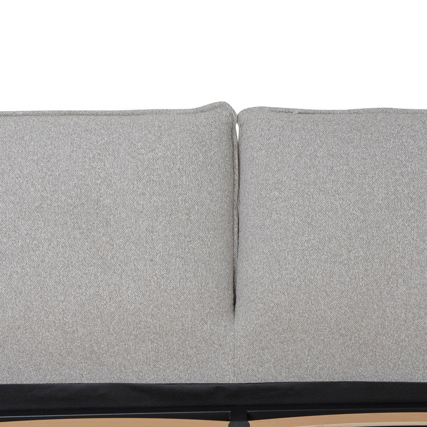 Fabric King Bed Frame - Clay Grey