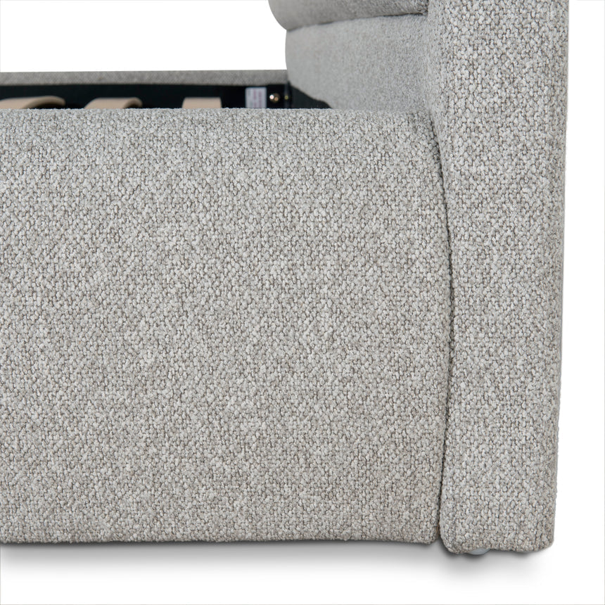 Fabric Queen Bed Frame - Clay Grey