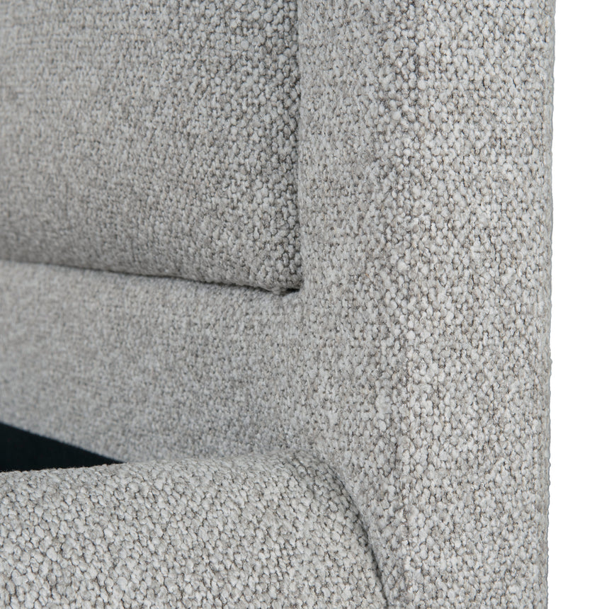 Fabric Queen Bed Frame - Clay Grey