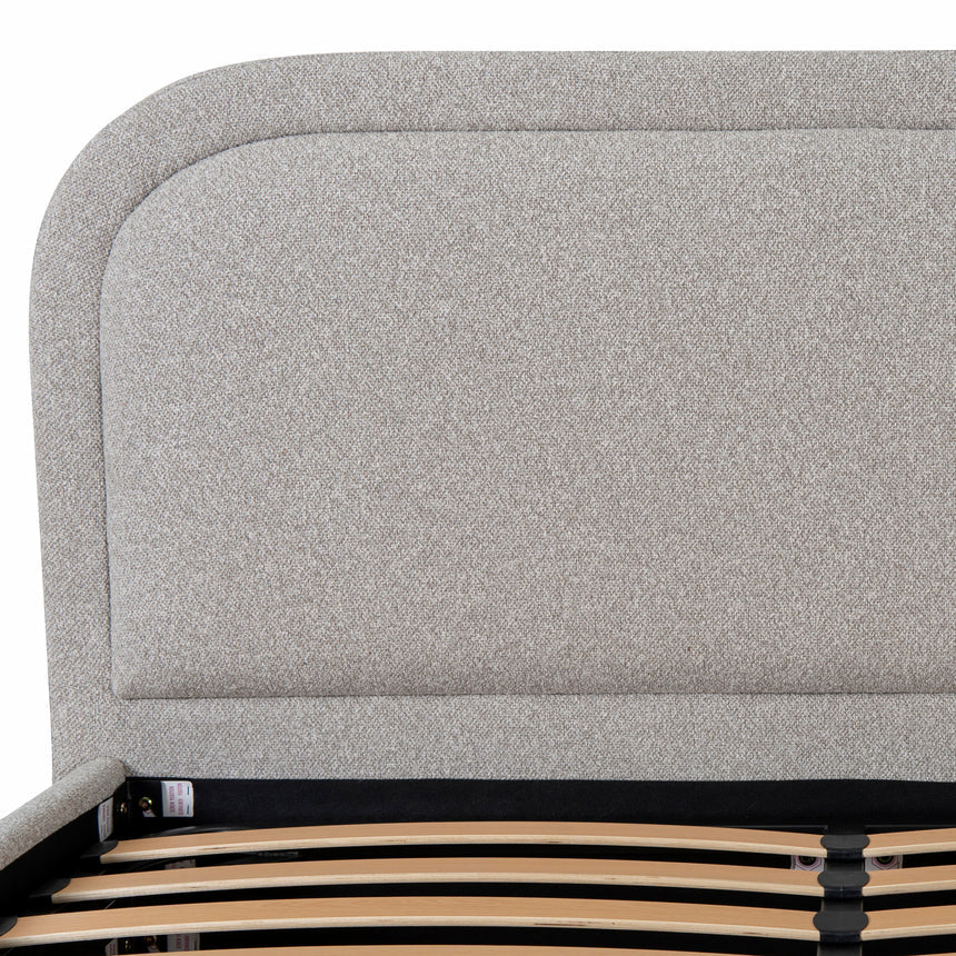 Fabric Queen Bed Frame - Clay Grey