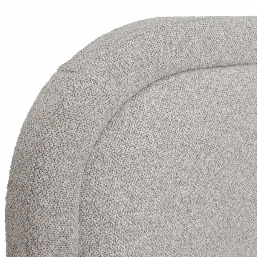 Fabric Queen Bed Frame - Clay Grey