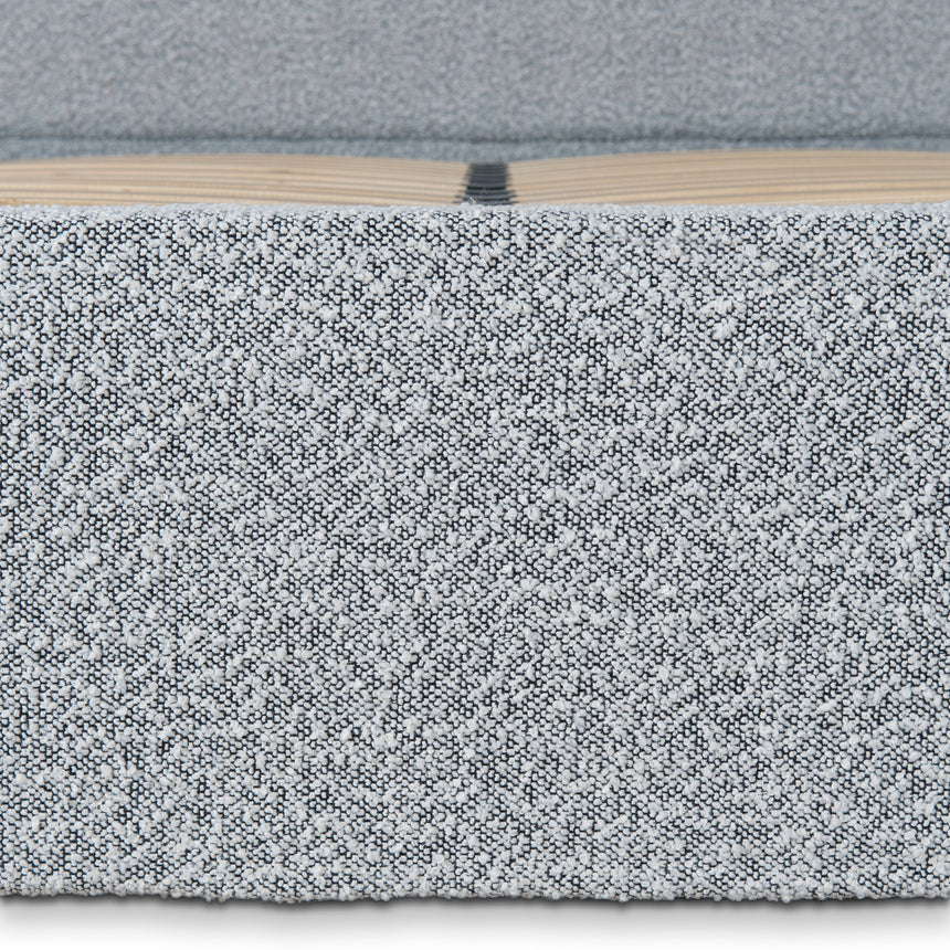 Queen Bed Frame - Pepper Boucle with Storage