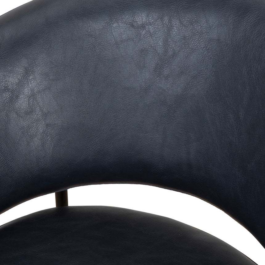 Fabric Bar Stool - Full Black