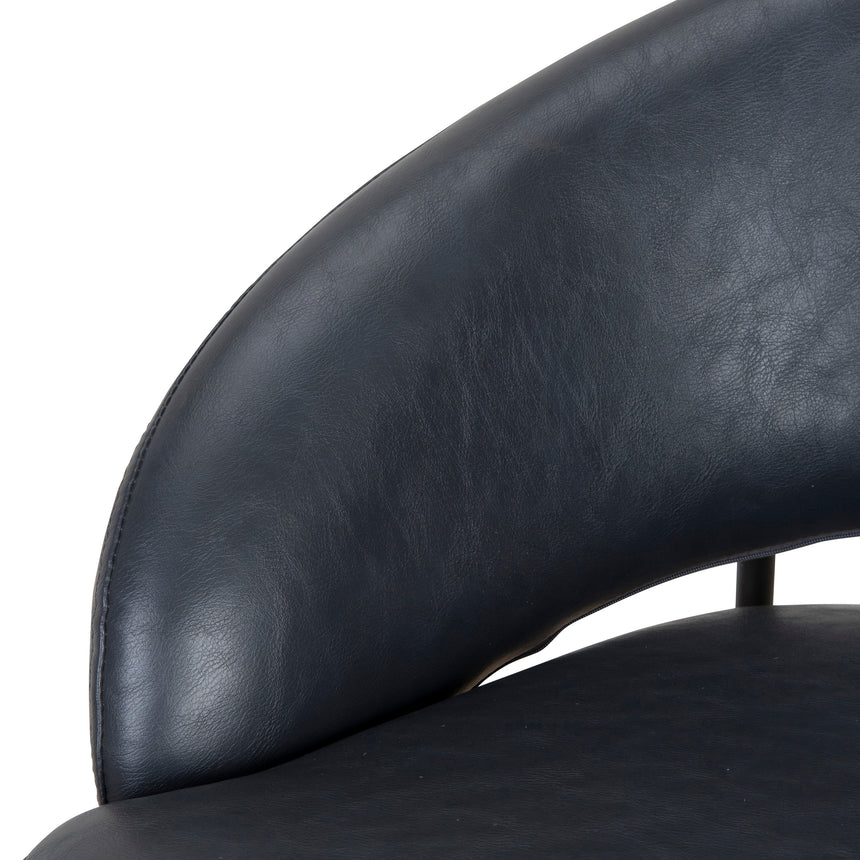 Fabric Bar Stool - Full Black