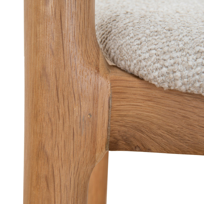 65cm Natural Bar Stool - Beige (Set of 2)