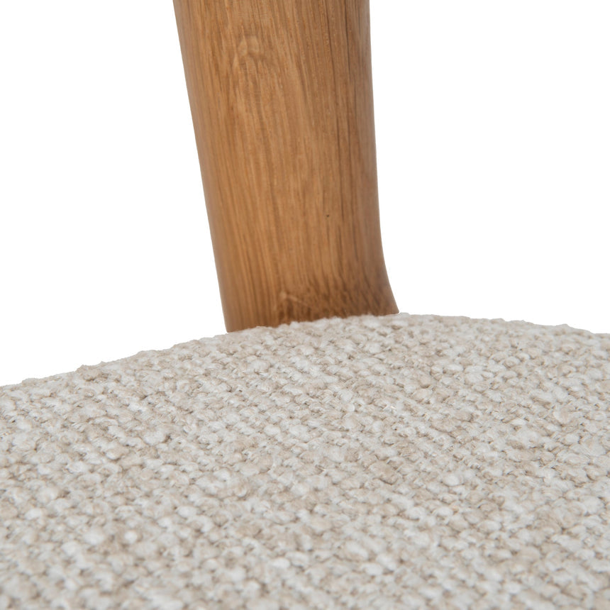 65cm Natural Bar Stool - Beige (Set of 2)