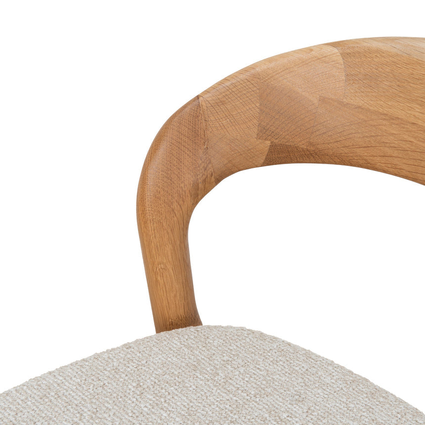65cm Natural Bar Stool - Beige (Set of 2)