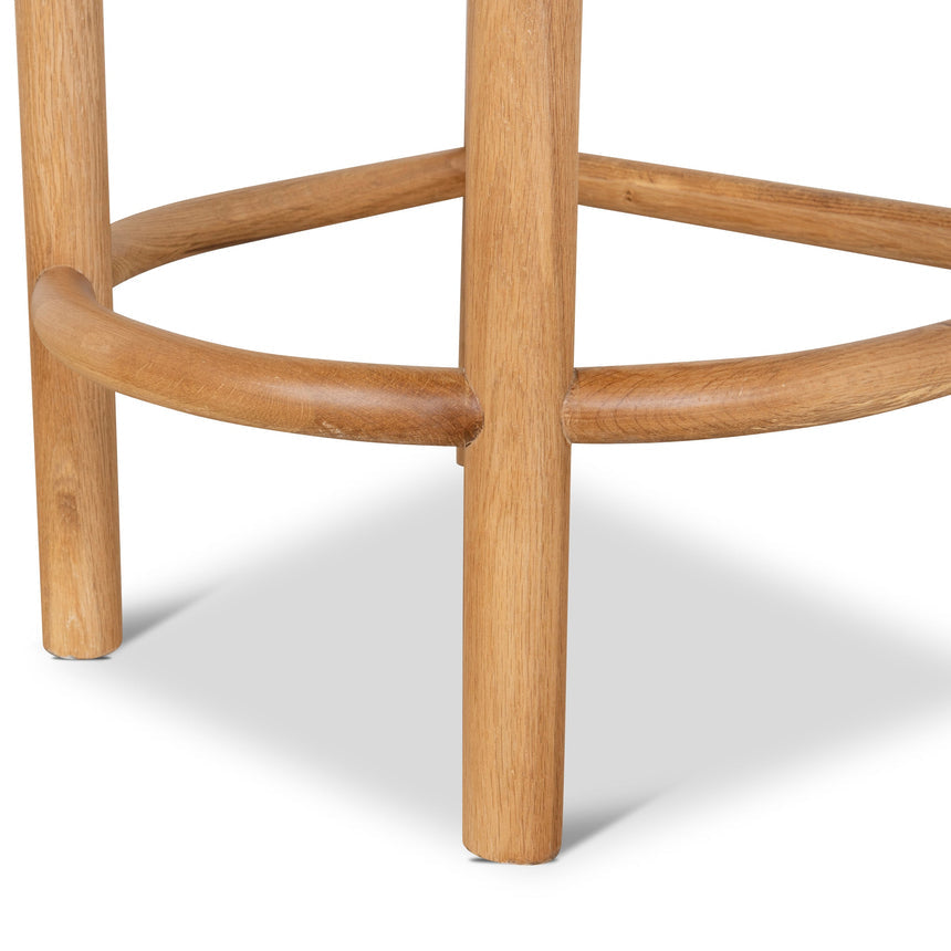 66cm Natural Bar Stool - Clay Grey