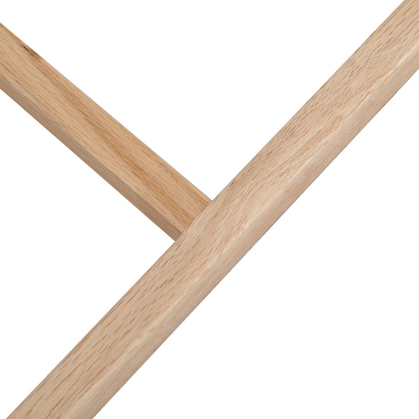 Natural Bar Stool - Grey Seat