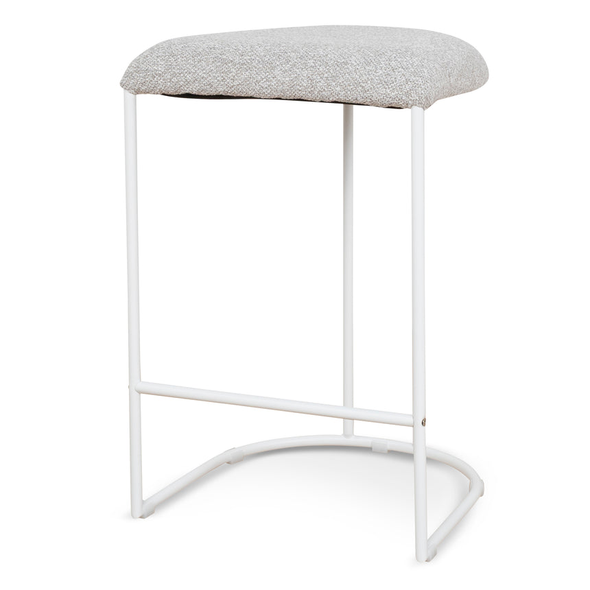 White Bar Stool - Clay Grey (Set of 2)
