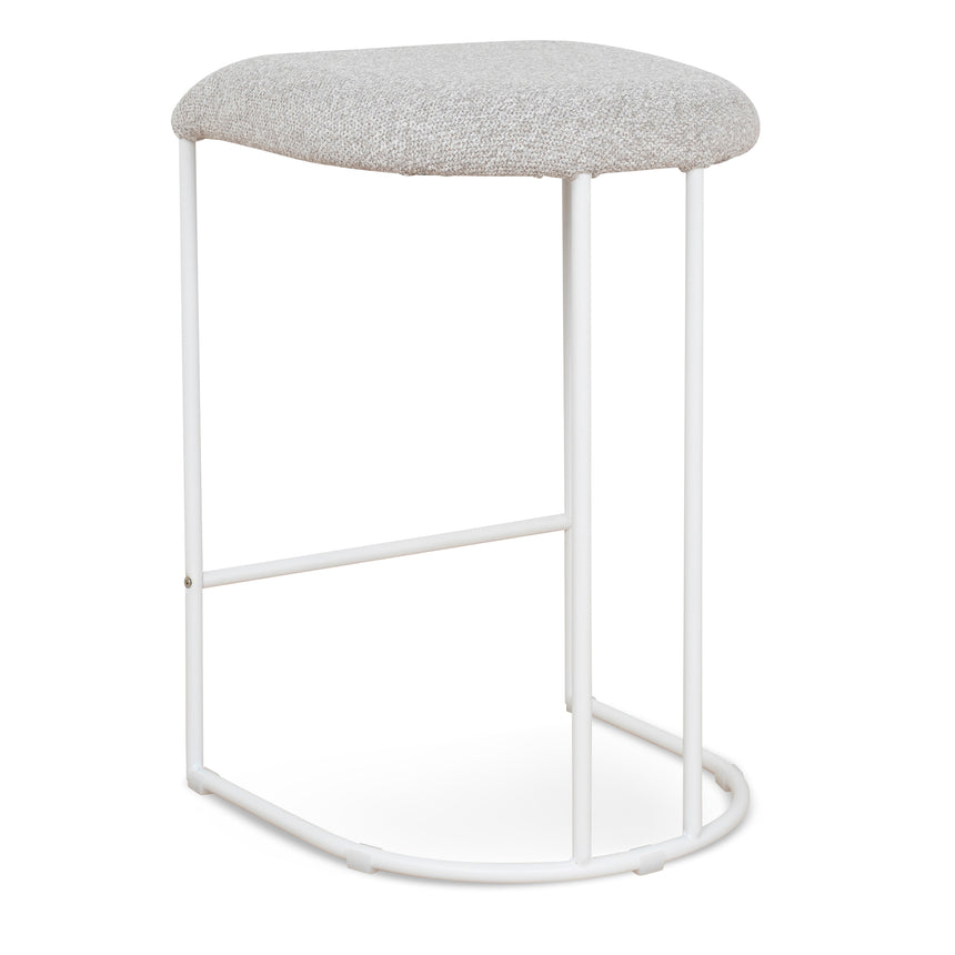 White Bar Stool - Clay Grey (Set of 2)