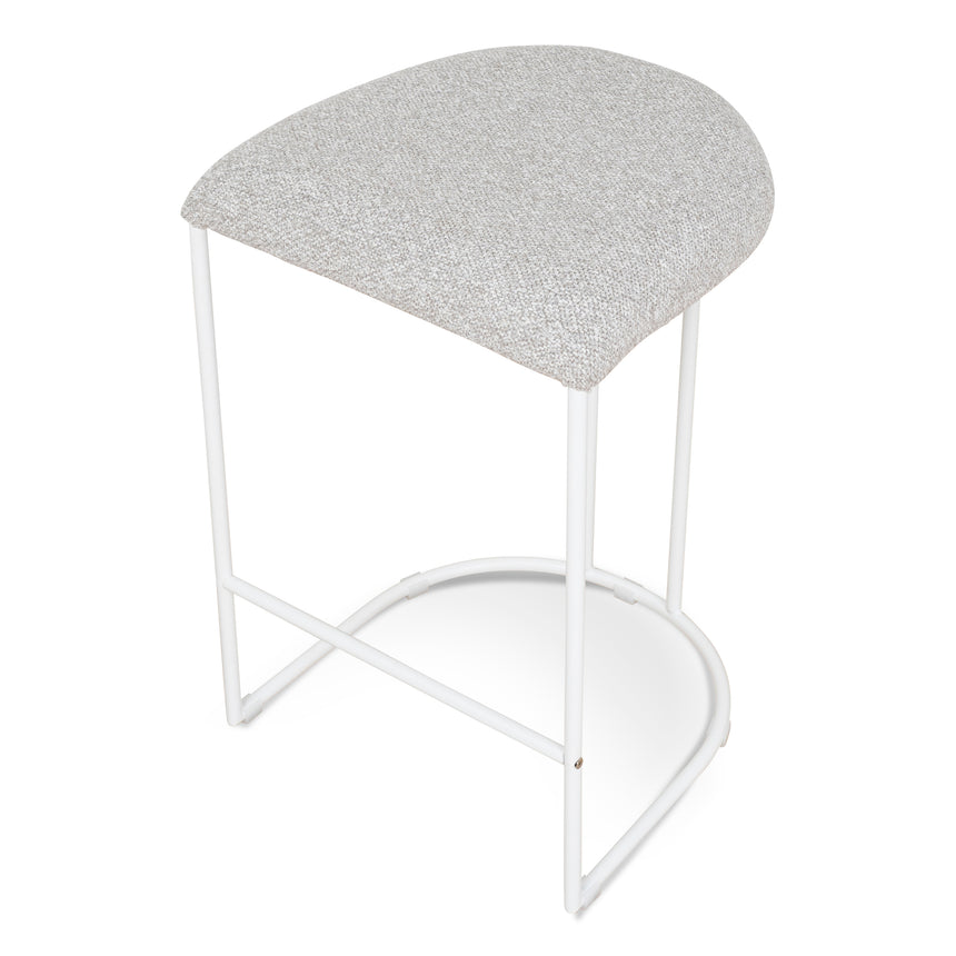 White Bar Stool - Clay Grey (Set of 2)