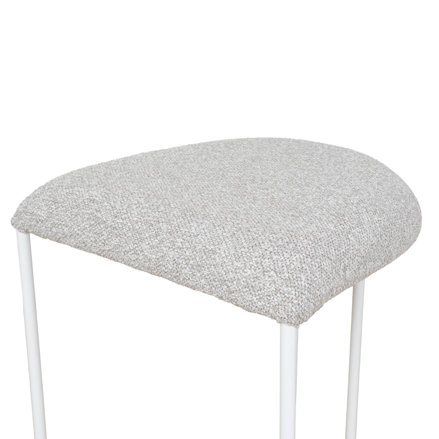 White Bar Stool - Clay Grey (Set of 2)