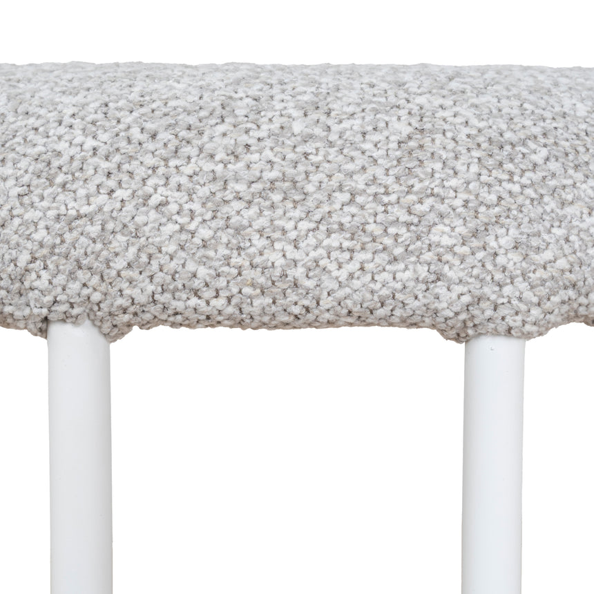 White Bar Stool - Clay Grey (Set of 2)