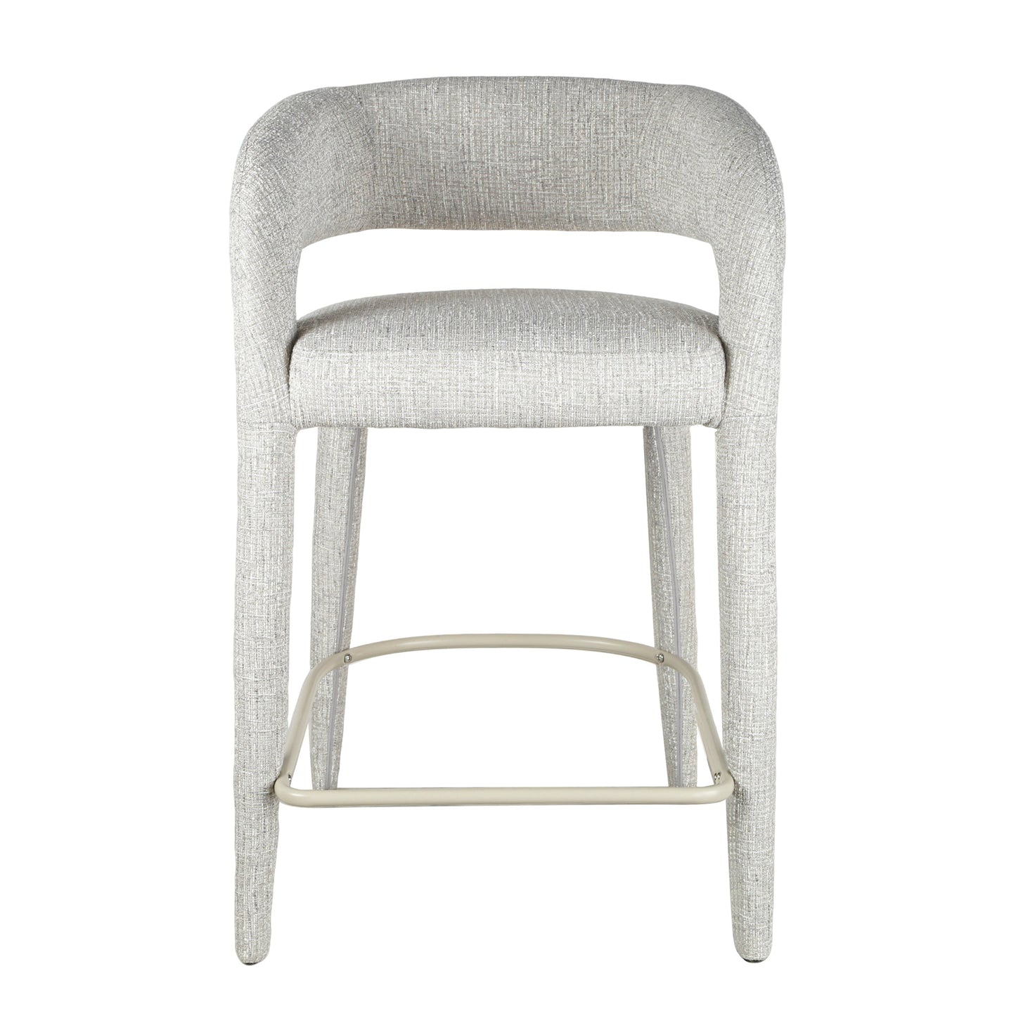 65cm Bar Stool - Chrome Grey
