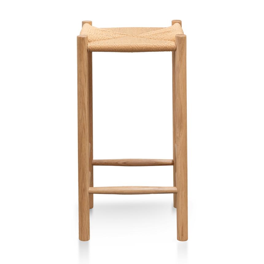 65cm Oak Bar Stool - Natural