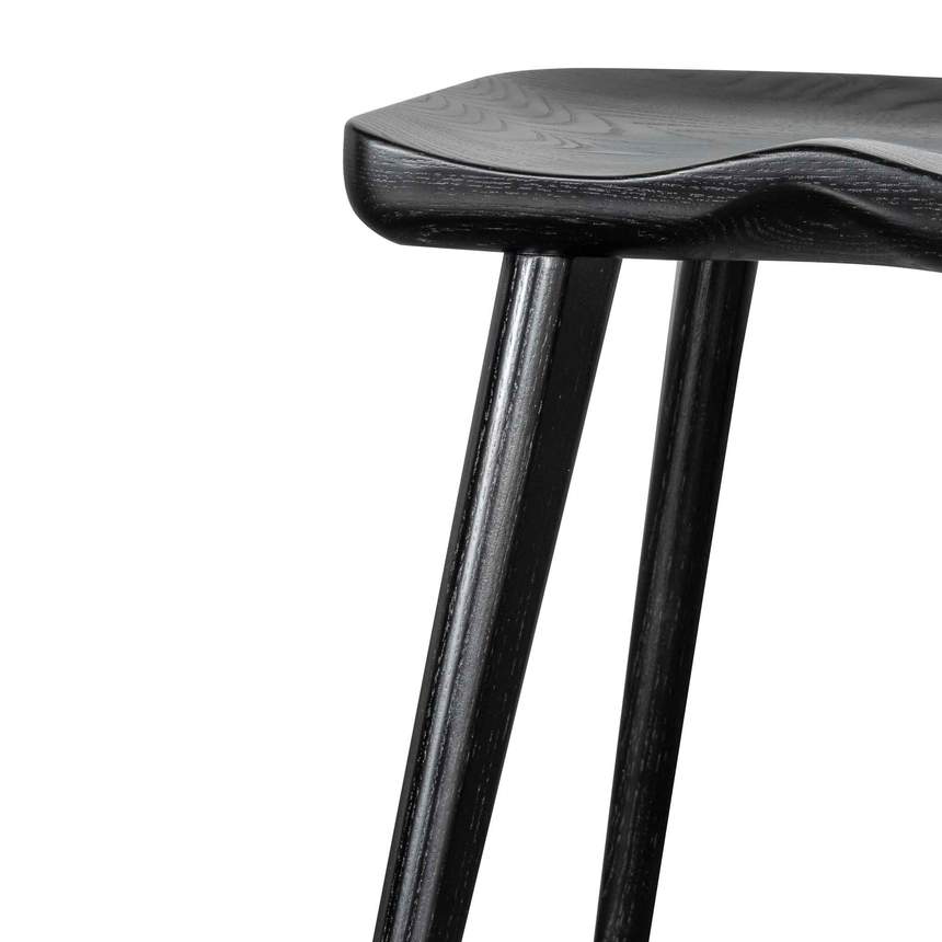 45cm Barstool - Black(Set of 2)