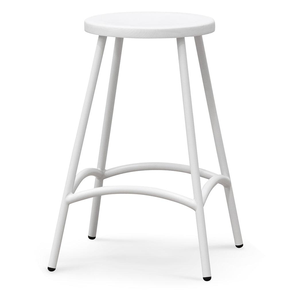 65cm Barstool - White