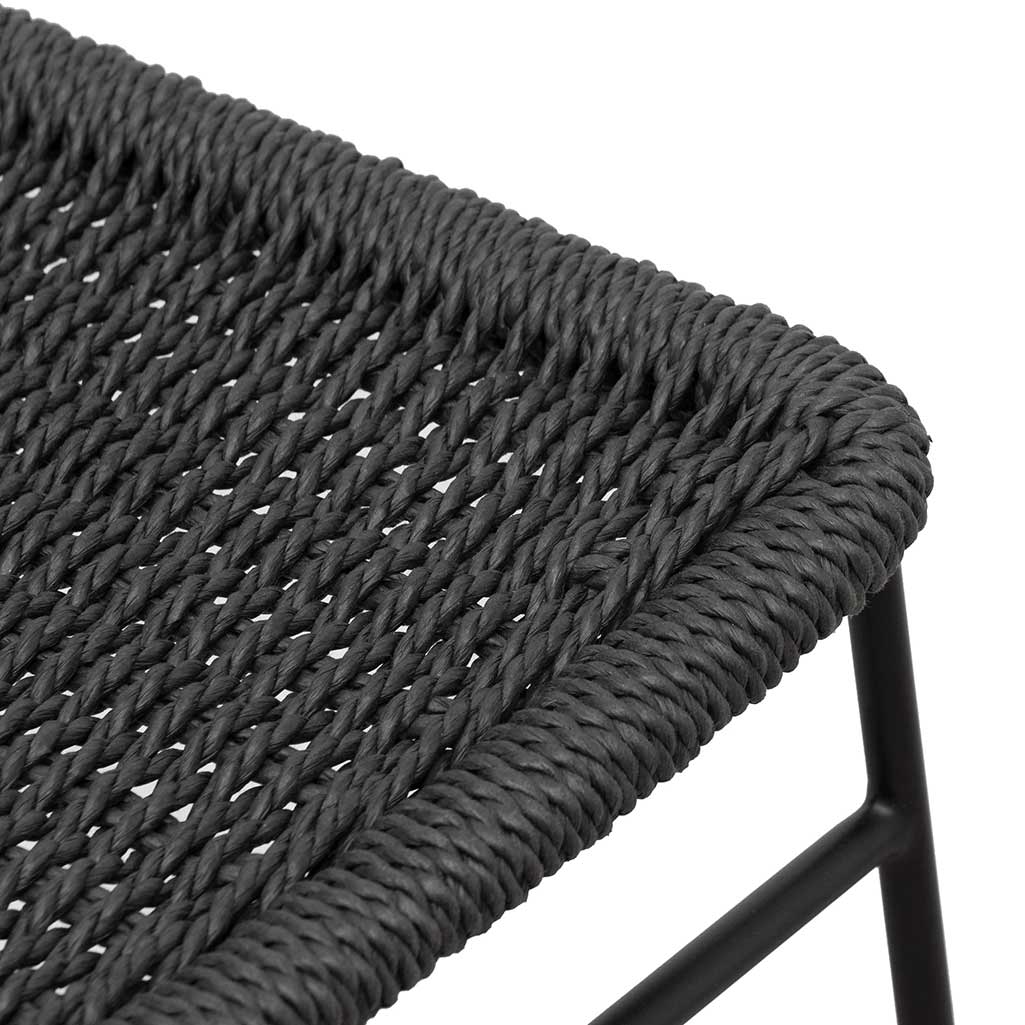 Set of 2 - Kelton 65cm Barstool - Full Black