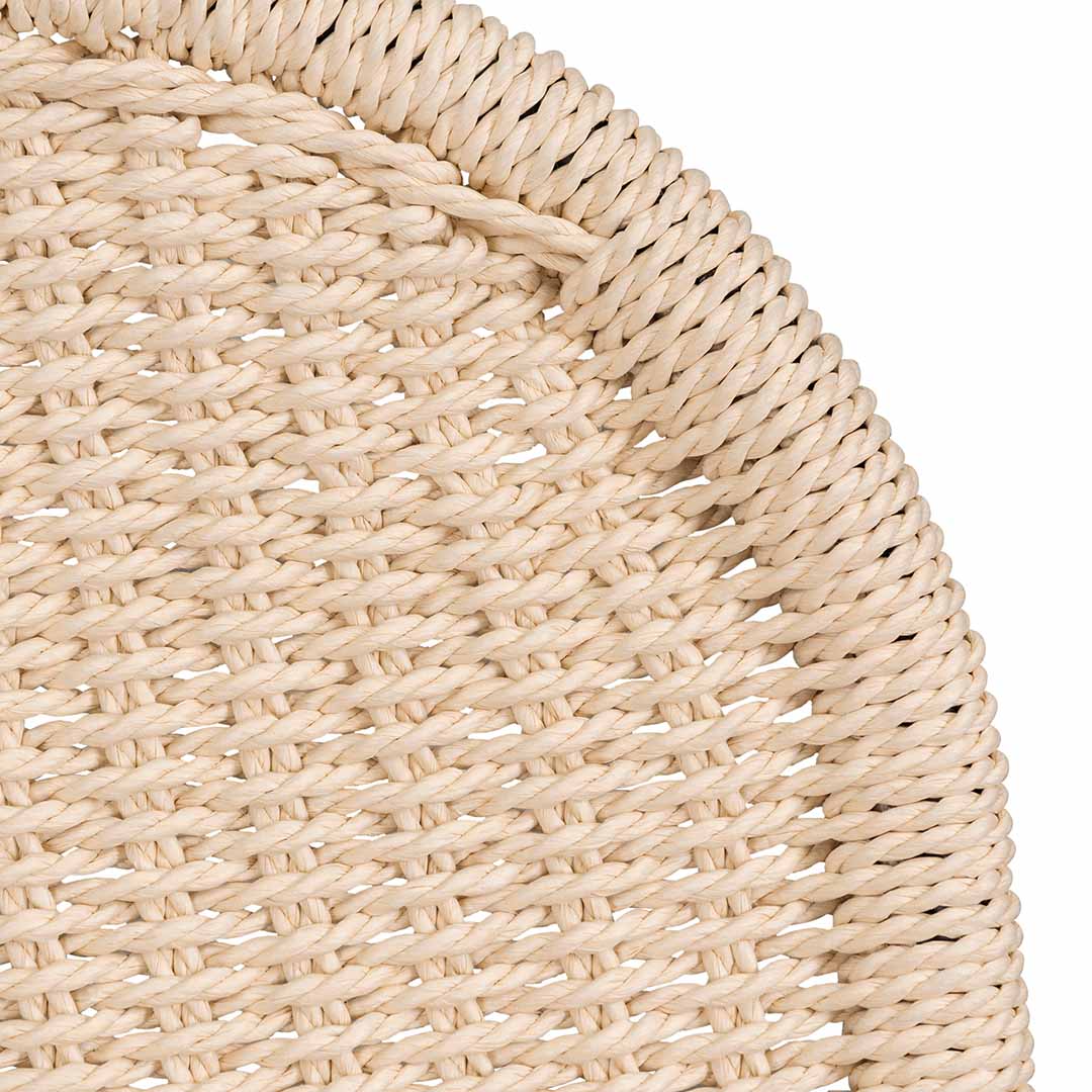 Set of 2 - Kelton 65cm Rattan Barstool - Natural Seat