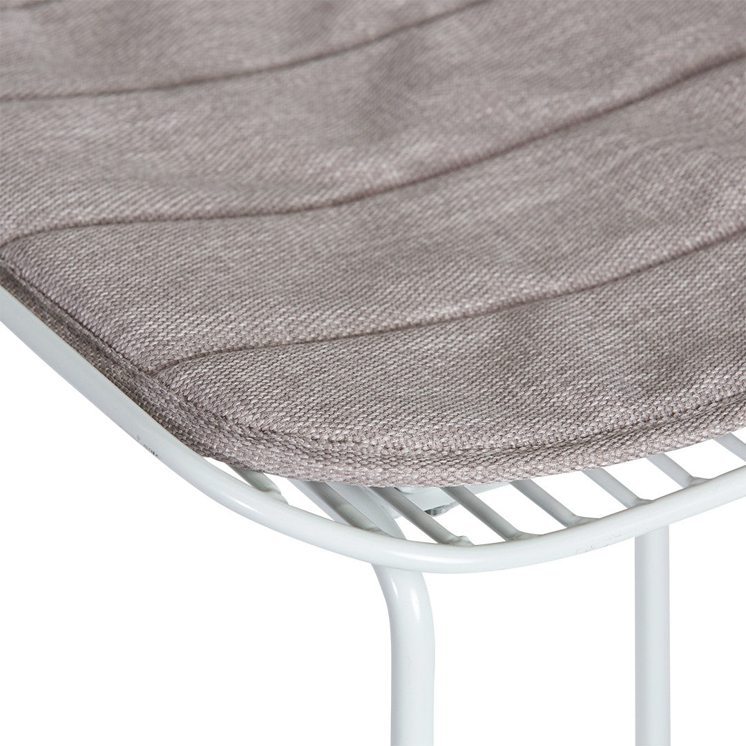 Set of 2 - Amir Steel Outdoor Barstool - White