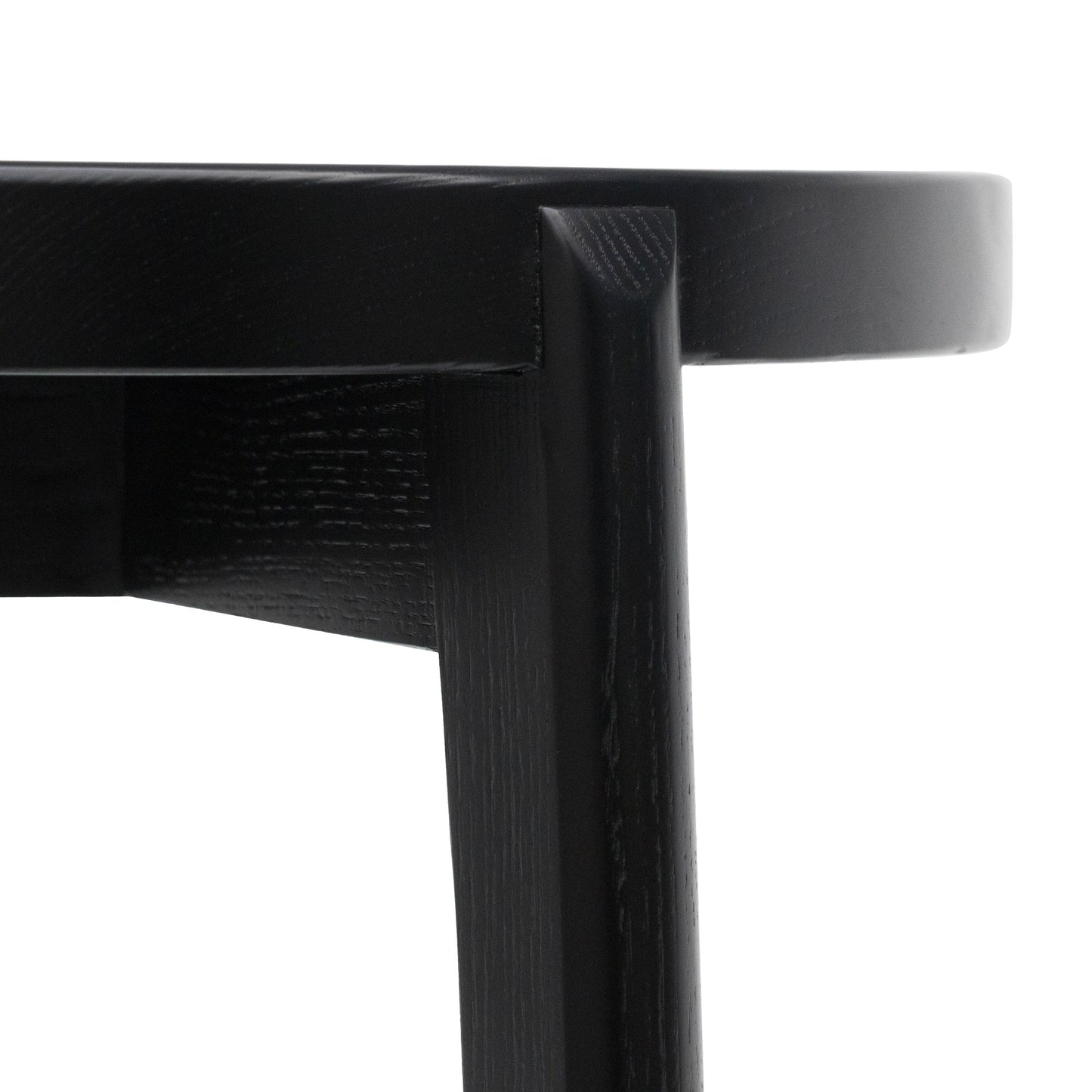 Keenan 65cm Solid wood Bar Stool - Full Black - Last One